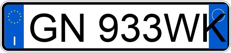 Numer rejestracyjny GN933WK posiada ALFA ROMEO Tonale Numer rejestracyjny GN933WK posiada ALFA ROMEO Tonale