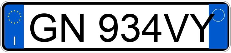 Numer rejestracyjny GN934VY posiada TESLA Model Y