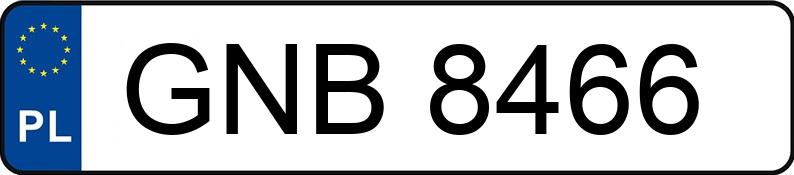 Numer rejestracyjny GNB 8466 posiada MITSUBISHI Lancer 1.8 Kat. MR`92 GTi - GNB8466