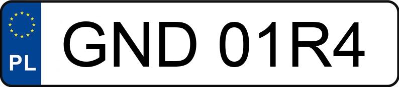 Numer rejestracyjny GND 01R4 posiada AUDI A4 - GND01R4