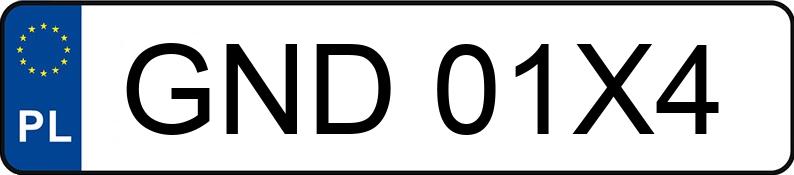 Numer rejestracyjny GND 01X4 posiada MAZDA 5 - 1.8 MR`05 E4 Exclusive - GND01X4