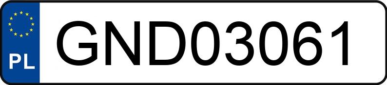 Numer rejestracyjny GND 03061 posiada BMW 320XD - GND03061