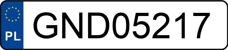 Numer rejestracyjny GND 05217 posiada MERCEDES-BENZ 209 Diesel 2.5t 209 Diesel 2.5t - GND05217