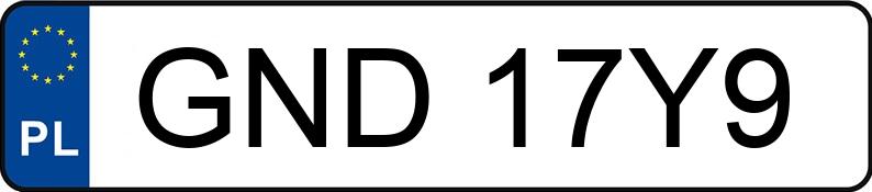 Numer rejestracyjny GND 17Y9 posiada RENAULT MEGANE - GND17Y9 Numer rejestracyjny GND 17Y9 posiada RENAULT MEGANE - GND17Y9