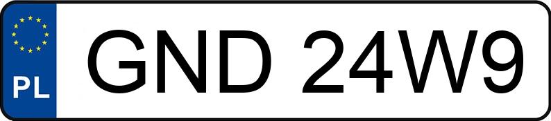 Numer rejestracyjny GND 24W9 posiada SAAB 9-3 Sport TiD MR`03 E3 Vector - GND24W9 Numer rejestracyjny GND 24W9 posiada SAAB 9-3 Sport TiD MR`03 E3 Vector - GND24W9