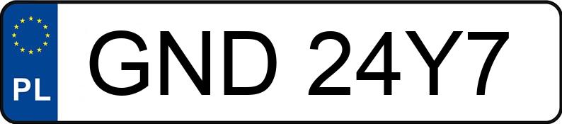 Numer rejestracyjny GND 24Y7 posiada IRISBUS CROSSWAY - GND24Y7