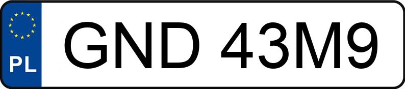 Numer rejestracyjny GND 43M9 posiada SUBARU FORESTER - GND43M9 Numer rejestracyjny GND 43M9 posiada SUBARU FORESTER - GND43M9