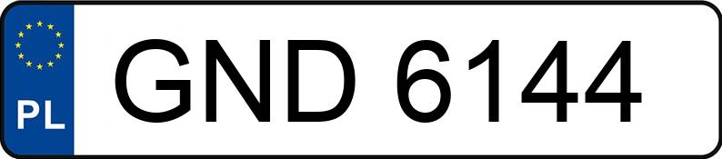 Numer rejestracyjny GND 6144 posiada FORD-NIEMCY SIERRA 2.0 KAT - GND6144