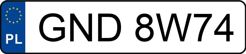 Numer rejestracyjny GND 8W74 posiada VOLKSWAGEN Passat GP 1.8 MR`00 E3 Basis Tiptronic - GND8W74