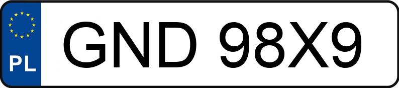 Numer rejestracyjny GND 98X9 posiada HYUNDAI TUCSON - GND98X9