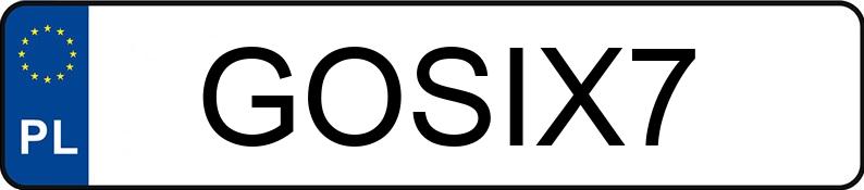 El número de registro GOS IX7 tiene   - GOSIX7