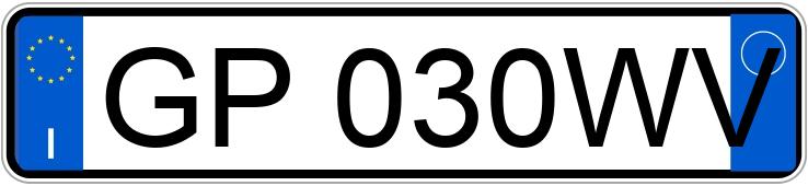 Numer rejestracyjny GP030WV posiada ALFA ROMEO Tonale