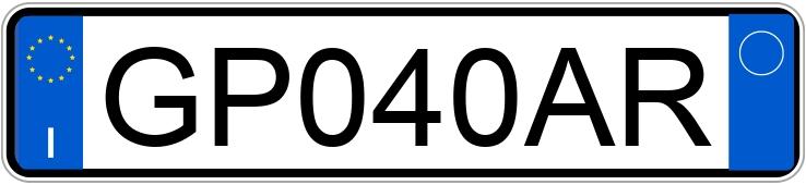 Numer rejestracyjny GP040AR posiada FIAT 500X