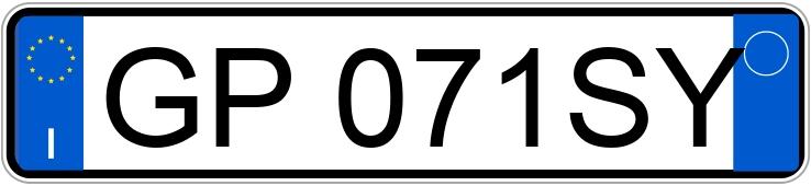 Numer rejestracyjny GP071SY posiada MERCEDES Classe A