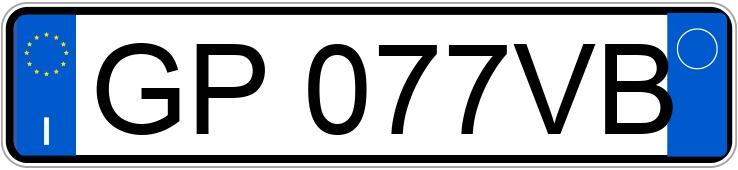 Numer rejestracyjny GP077VB posiada LANCIA Ypsilon 3a serie