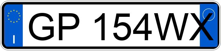 Numer rejestracyjny GP154WX posiada AUDI A3 4a serie