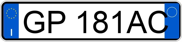 Numer rejestracyjny GP181AC posiada FIAT 500L