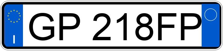 Numer rejestracyjny GP218FP posiada TOYOTA Yaris 4a serie