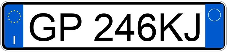 Numer rejestracyjny GP246KJ posiada AUDI Q3 2a serie