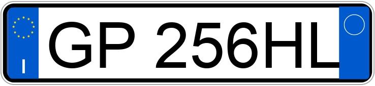 Numer rejestracyjny GP256HL posiada FIAT 500