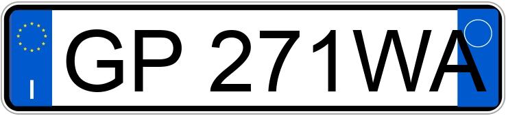 Numer rejestracyjny GP271WA posiada FIAT 500