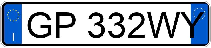 Numer rejestracyjny GP332WY posiada LANCIA Ypsilon 3a serie