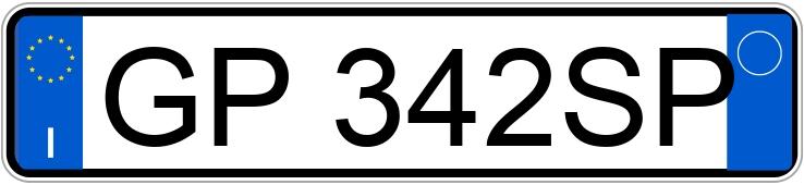 Numer rejestracyjny GP342SP posiada FIAT Ducato