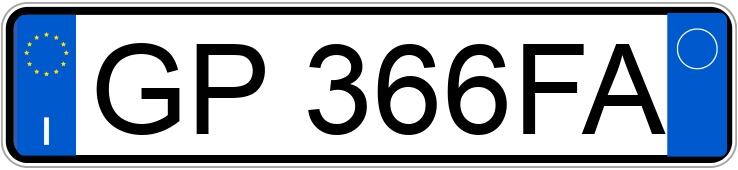 Numer rejestracyjny GP366FA posiada ALFA ROMEO Tonale