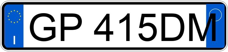 Numer rejestracyjny GP415DM posiada RENAULT Trafic 4a serie