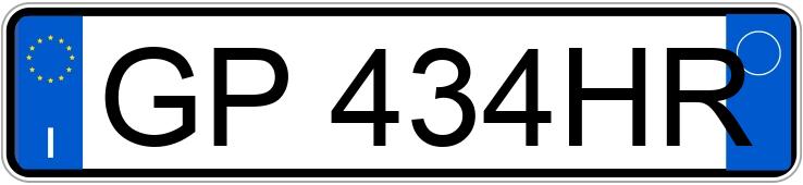 Numer rejestracyjny GP434HR posiada JEEP Renegade