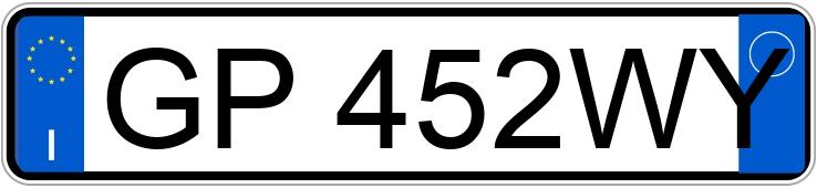 Numer rejestracyjny GP452WY posiada FIAT 500X