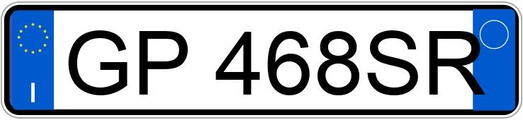 Numer rejestracyjny GP468SR posiada FIAT Panda 3a serie