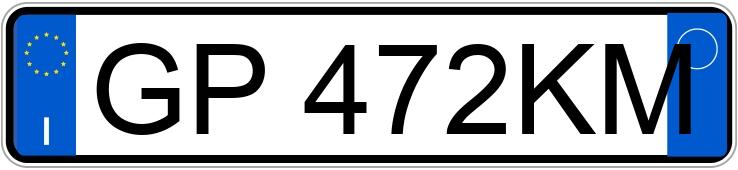 Numer rejestracyjny GP472KM posiada FIAT 500X