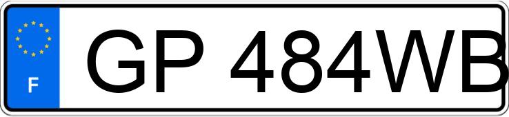 Registreringsnumret GP484WB har RENAULT CLIO III