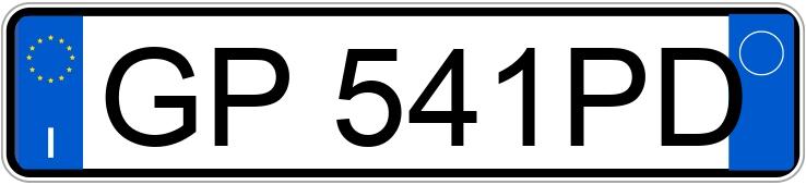 Numer rejestracyjny GP541PD posiada AUDI A3 4a serie