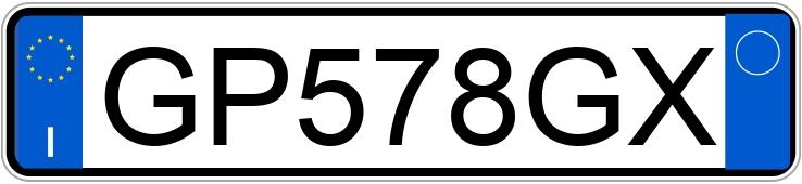 Numer rejestracyjny GP578GX posiada BMW Serie 1