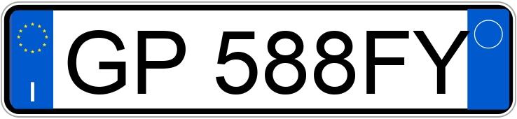 Numer rejestracyjny GP588FY posiada FORD Puma