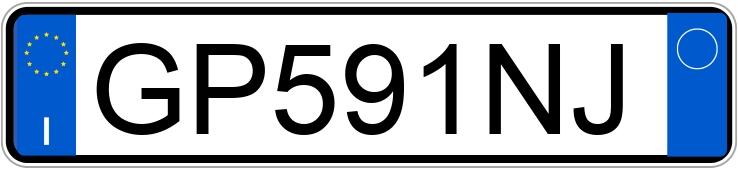 Numer rejestracyjny GP591NJ posiada TESLA Model 3