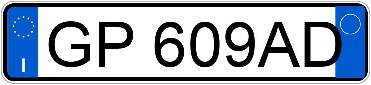 RegistreringsnummerGP609AD har TESLA Model 3