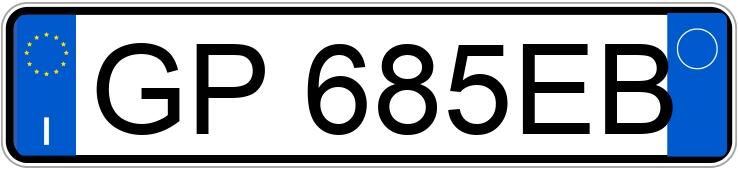 Numer rejestracyjny GP685EB posiada BMW Serie 3