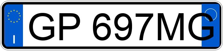 Numer rejestracyjny GP697MG posiada FIAT Punto 1a serie