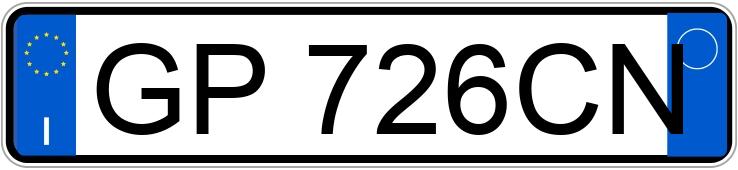 Numer rejestracyjny GP726CN posiada BMW Serie3