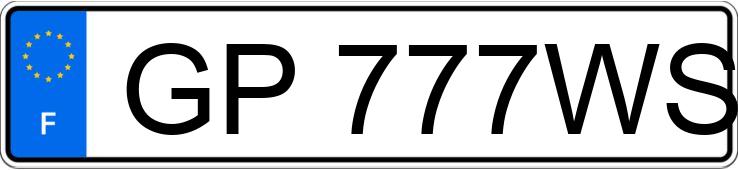 Numer rejestracyjny GP777WS posiada TESLA MODEL S