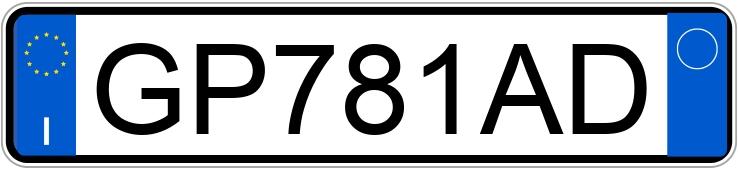 Numer rejestracyjny GP781AD posiada TESLA Model S