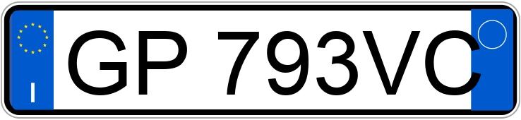 Numer rejestracyjny GP793VC posiada EVO Evo 3