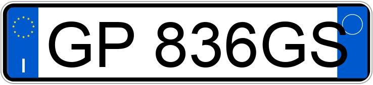 Numer rejestracyjny GP836GS posiada FIAT Panda 3a serie