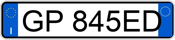 Numer rejestracyjny GP845ED posiada JEEP Renegade