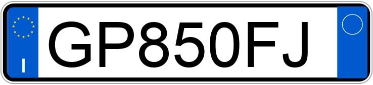 Numer rejestracyjny GP850FJ posiada FIAT Panda 3a serie