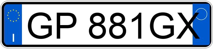 Numer rejestracyjny GP881GX posiada AUDI A3 4a serie Numer rejestracyjny GP881GX posiada AUDI A3 4a serie