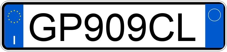 Numer rejestracyjny GP909CL posiada MINI Mini 4a serie